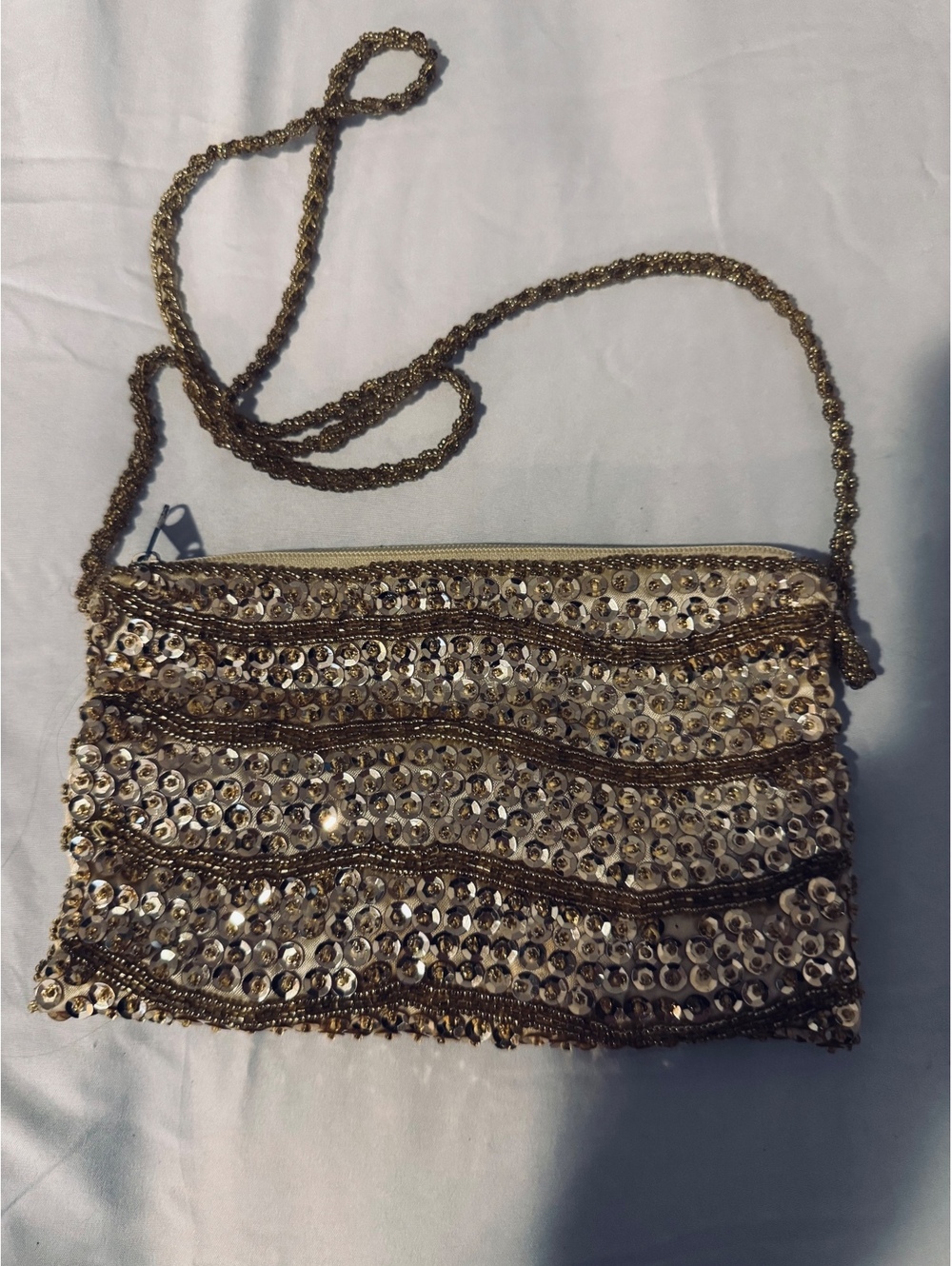 Vintage Walborg Beaded & Sequined Crossbody Bag / Clutch
